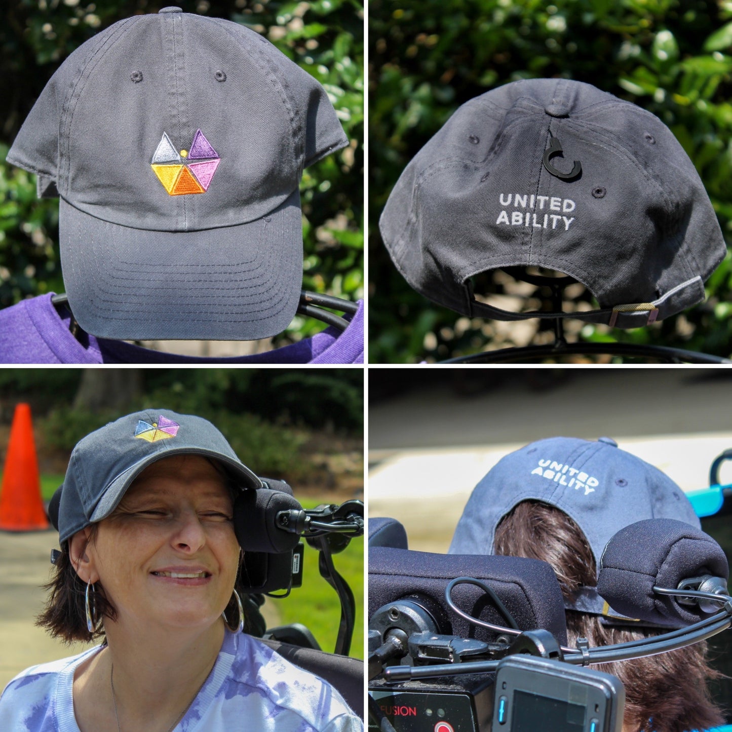 Vintage Navy United Ability Clean-up Hats in